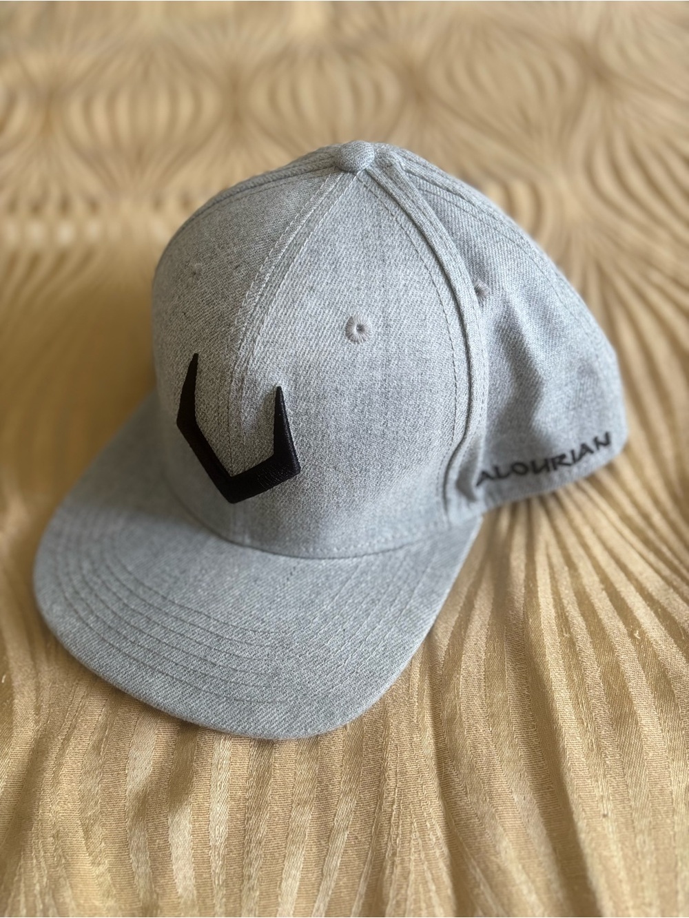 Grey Snapback Hat Cap Valourian Mens